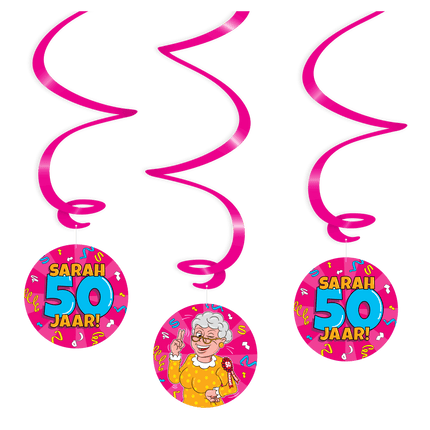 Hangdecoratie Sarah 14cm 3st van Paper Dreams koop je bij Partywinkel