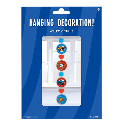 Hangdecoratie Welkom Thuis 120cm van Paper Dreams koop je bij Partywinkel