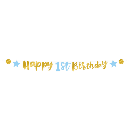 Happy 1St Birthday Letterslinger van Paper Dreams koop je bij Partywinkel
