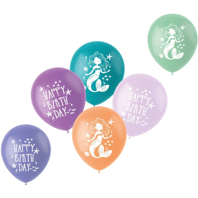 Happy Birthday Ballonnen Zeemeermin 33cm van Folat koop je bij Partywinkel