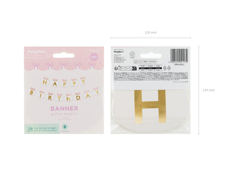 Happy Birthday Letterslinger 2,8m van Partydeco koop je bij Partywinkel