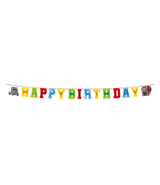 Happy Birthday Letterslinger Gekleurd 3m van Paper Dreams koop je bij Partywinkel