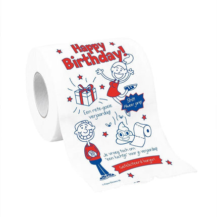 Happy Birthday Toiletpapier van Paper Dreams koop je bij Partywinkel