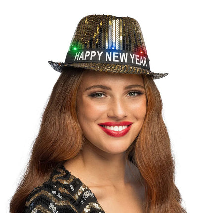 Happy New Year Hoed Led van Boland koop je bij Partywinkel