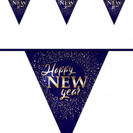 Happy New Year Slingers 6m van Haza Witbaard koop je bij Partywinkel