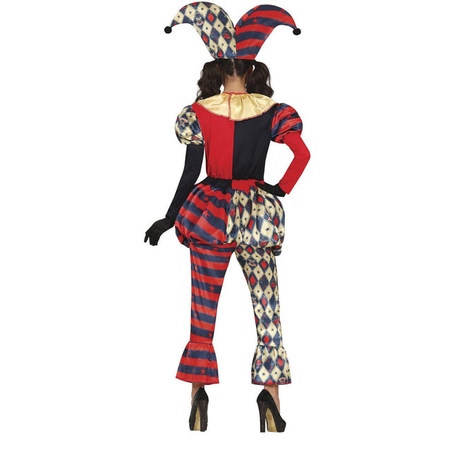 Harlekijn Halloween Kostuum Dames horror van Fiestas Guirca koop je bij Partywinkel