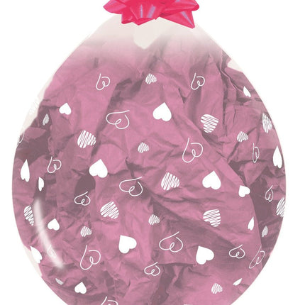 Hartjes Stuffer Ballon Roze 45cm 25st van Sempertex koop je bij Partywinkel