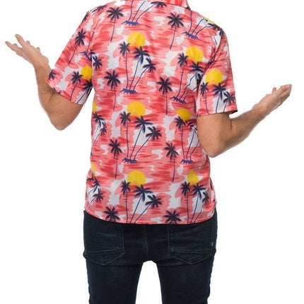 Hawai Shirt Rood van Partychimp koop je bij Partywinkel