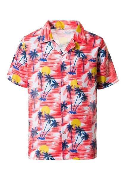 Hawai Shirt Rood van Partychimp koop je bij Partywinkel
