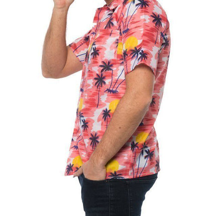 Hawai Shirt Rood van Partychimp koop je bij Partywinkel