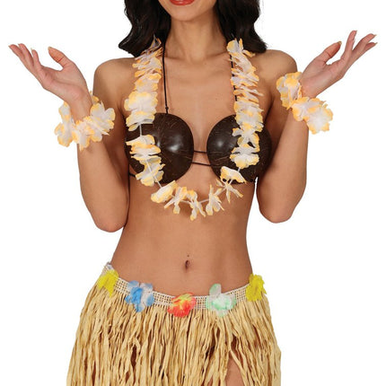 Hawaii Accessoireset Oranje 4 delig van Fiestas Guirca koop je bij Partywinkel