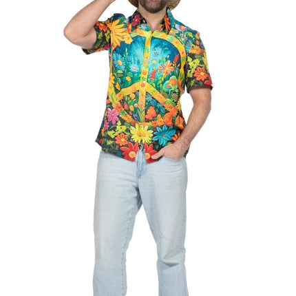 Hawaii Blouse Heren Hippie van Wilbers & Wilbers koop je bij Partywinkel