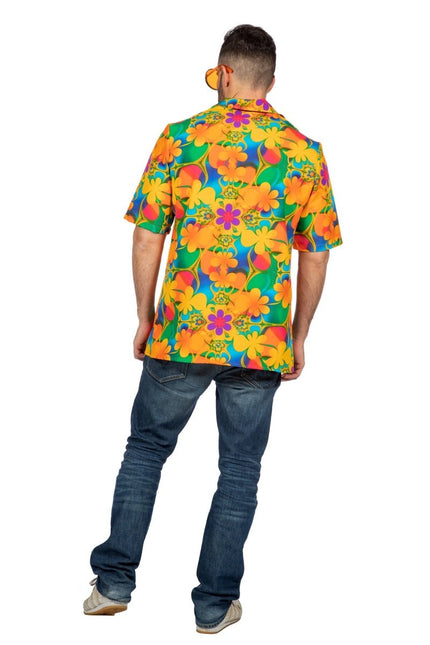 Hawaii Blouse Hibiscus van Wilbers & Wilbers koop je bij Partywinkel