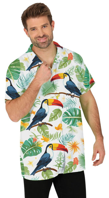 Hawaii Blouse Toucan van Fiestas Guirca koop je bij Partywinkel