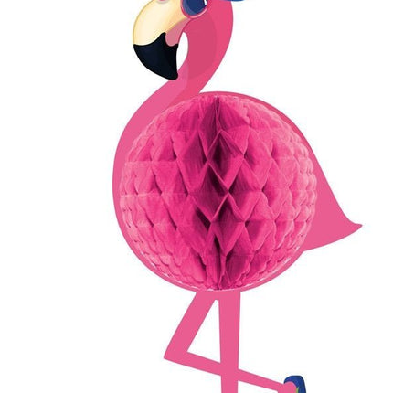 Hawaii Honeycomb Flamingo 58cm van Folat koop je bij Partywinkel
