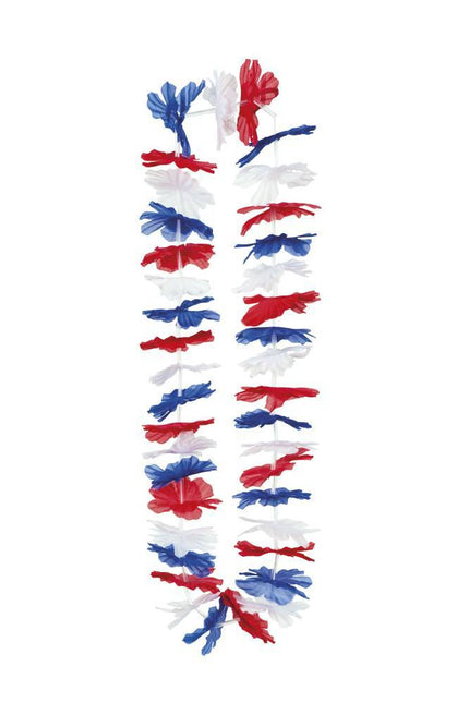 Hawaii Krans Rood Wit Blauw van Boland koop je bij Partywinkel