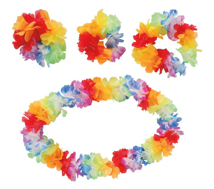 Hawaii Krans Set Deluxe 3 delig van Fiestas Guirca koop je bij Partywinkel