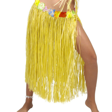 Hawaii Rokje Geel 50cm van Fiestas Guirca koop je bij Partywinkel