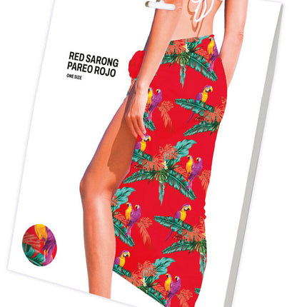 Hawaii Sarong Rood van Fiestas Guirca koop je bij Partywinkel