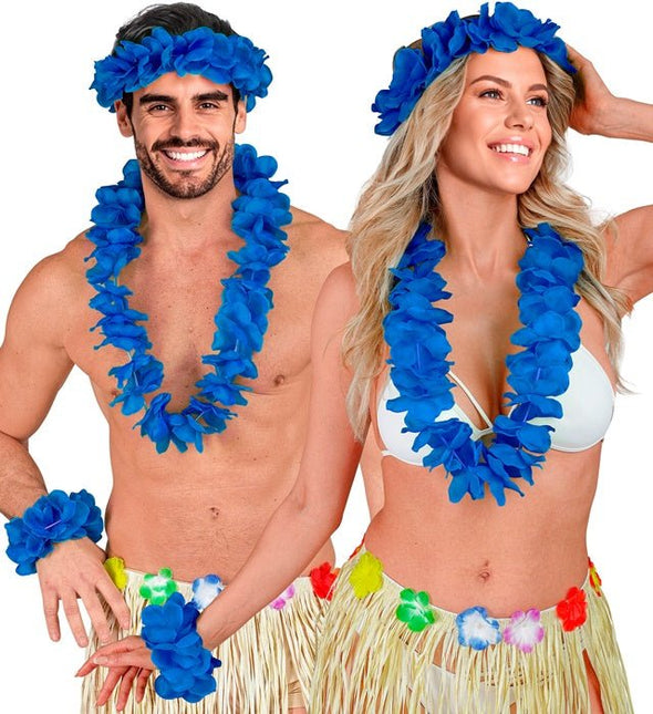 Hawaii Set Blauw van Widmann koop je bij Partywinkel