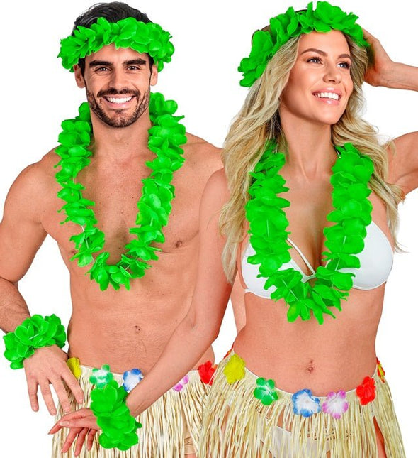 Hawaii Set Groen van Widmann koop je bij Partywinkel