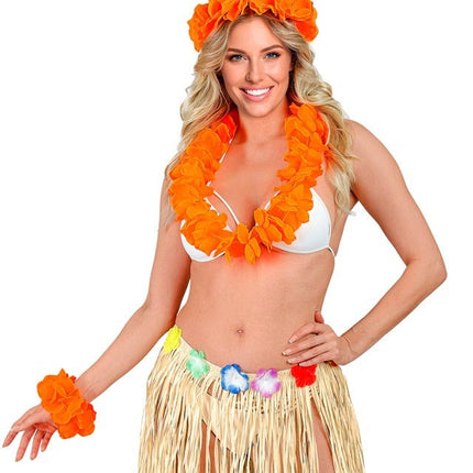 Hawaii Set Oranje van Widmann koop je bij Partywinkel