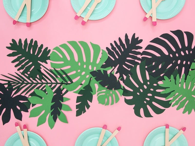 Hawaii Versiering Set Palmblad 21 delig van Partydeco koop je bij Partywinkel