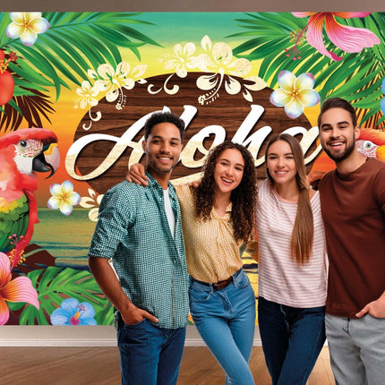 Hawaii Wanddecoratie Aloha 2,2m van Fiestas Guirca koop je bij Partywinkel