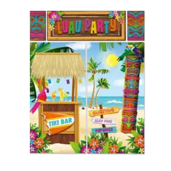 Hawaii Wanddecoratie Bar 5 delig van Riethmueller koop je bij Partywinkel