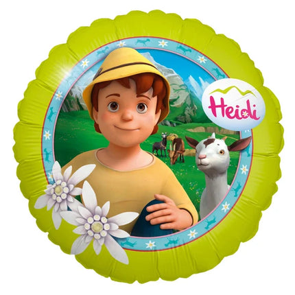 Heidi Heliumballong, grön, tom, 45 cm