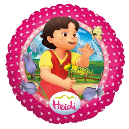 Heidi-heliumballong, rosa, tom, 45 cm