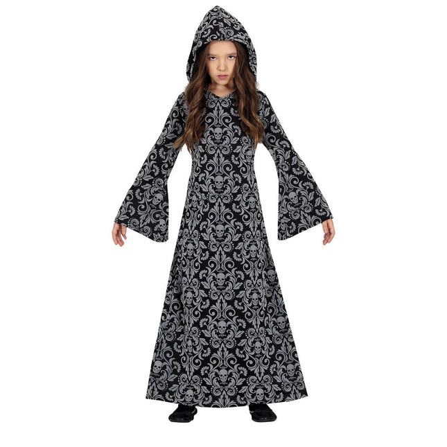 Heks Halloween Kostuum Meisje Doodshoofd van Fiestas Guirca koop je bij Partywinkel