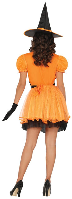 Heks Jurk Oranje Dames van Fiestas Guirca koop je bij Partywinkel