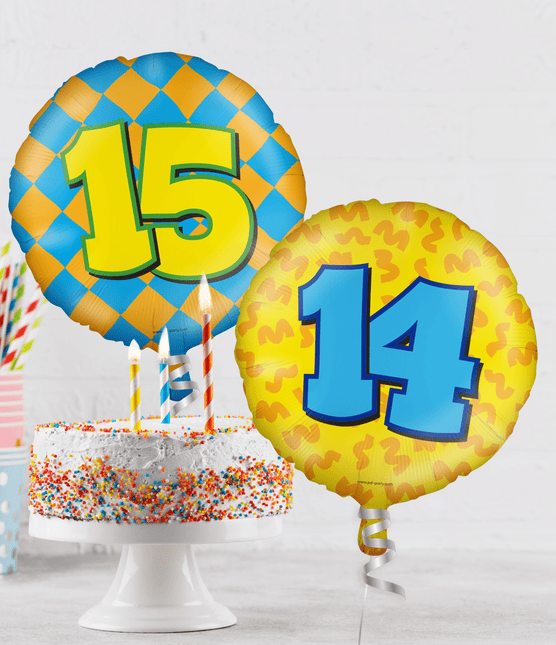 Helium Ballon 11 Jaar Gekleurd Leeg 46cm van Paper Dreams koop je bij Partywinkel