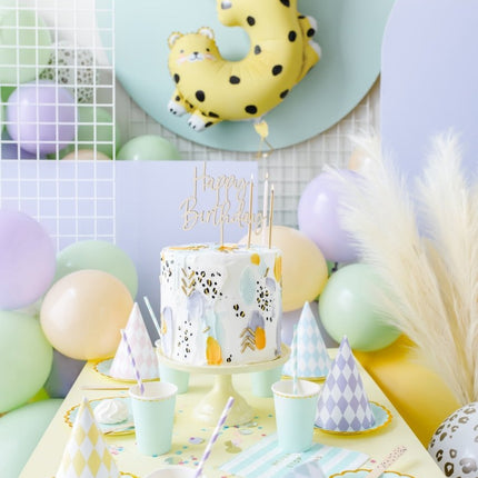 Helium Ballon 3 Jaar Cheetah Leeg 75cm van Partydeco koop je bij Partywinkel