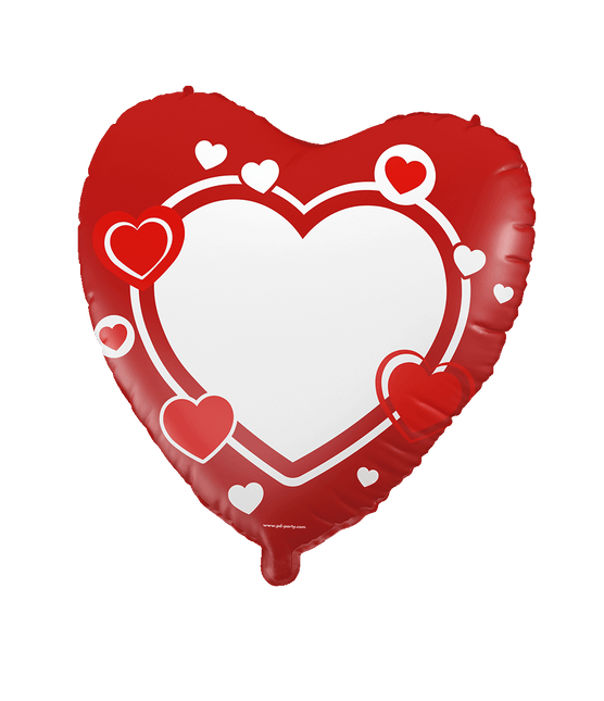 Helium Ballon Beschrijfbaar hart 46cm van Paper Dreams koop je bij Partywinkel