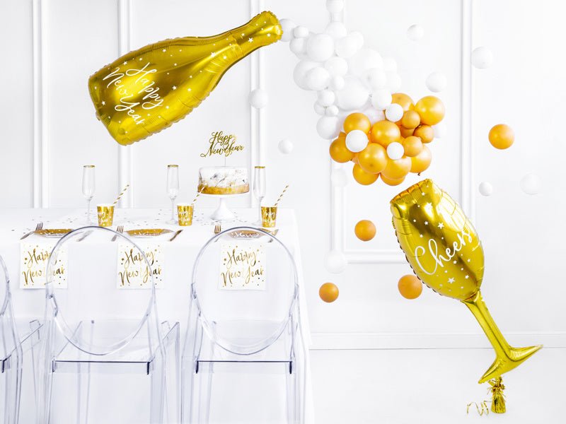 Helium Ballon Champagne Glas Leeg 80cm van Partydeco koop je bij Partywinkel