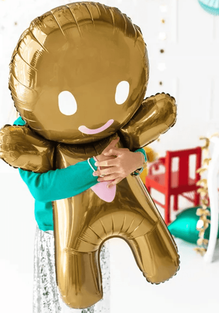 Helium Ballon Gingerbread Leeg 97cm van Partydeco koop je bij Partywinkel