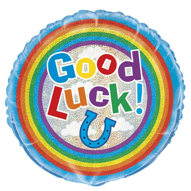 Helium Ballon Good Luck 45cm leeg van Unique koop je bij Partywinkel