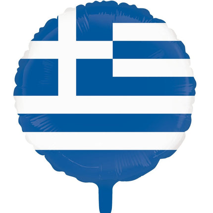 Helium Ballon Griekenland Leeg 45cm van WeFiesta koop je bij Partywinkel