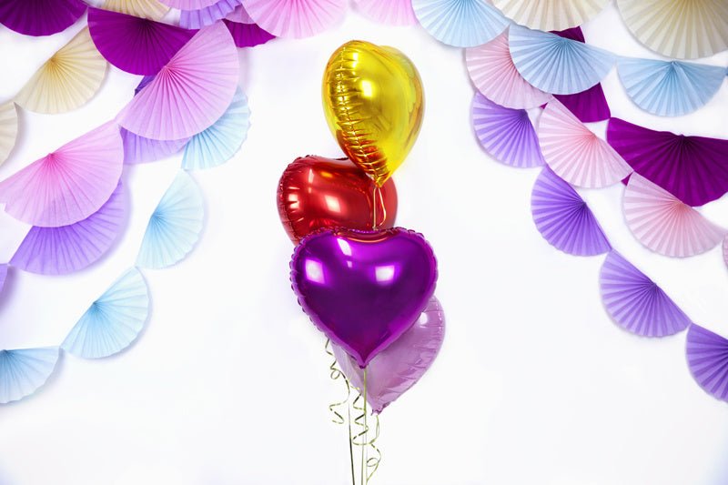 Helium Ballon Hart Goud Leeg 45cm van Partydeco koop je bij Partywinkel