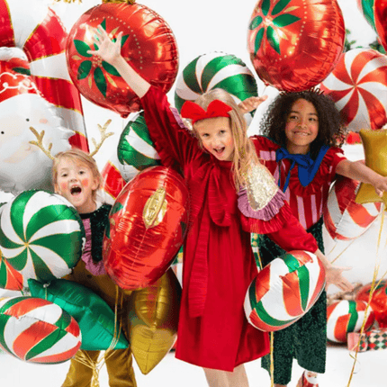 Helium Ballon Kerstbal Leeg 45cm van Partydeco koop je bij Partywinkel