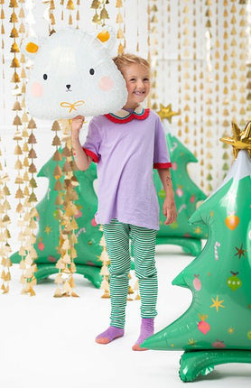 Helium Ballon Kerstboom Leeg 94cm van Partydeco koop je bij Partywinkel