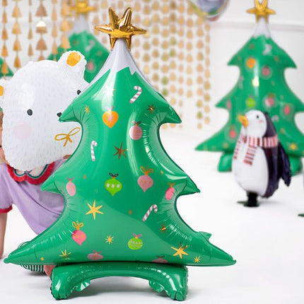 Helium Ballon Kerstboom Leeg 94cm van Partydeco koop je bij Partywinkel