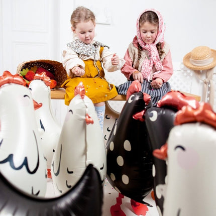 Helium Ballon Kip Leeg 45cm van Partydeco koop je bij Partywinkel