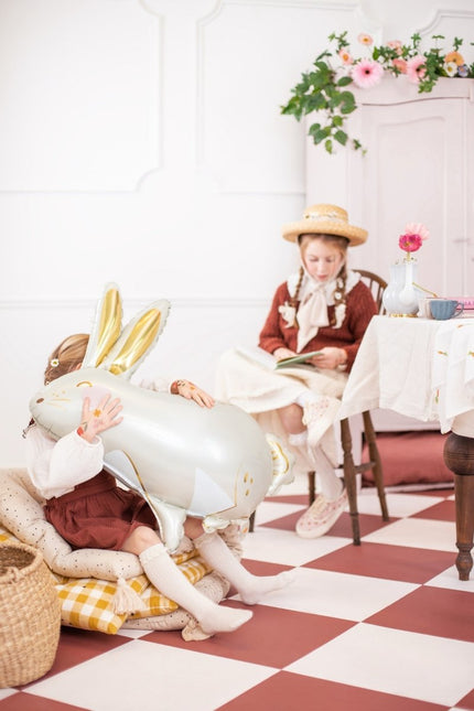 Helium Ballon Konijn Leeg 70cm van Partydeco koop je bij Partywinkel