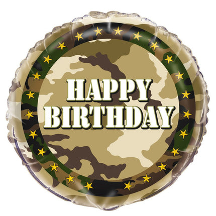 Helium Ballon Leger Happy Birthday 45cm leeg van Unique koop je bij Partywinkel
