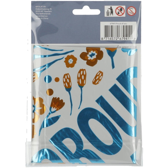 Helium Ballon Proud Of You Leeg 45cm van Folat koop je bij Partywinkel