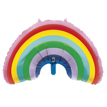 Helium Ballon Regenboog 91cm leeg van Unique koop je bij Partywinkel