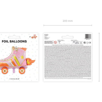 Helium Ballon Rolschaatsen Leeg 74cm van Partydeco koop je bij Partywinkel
